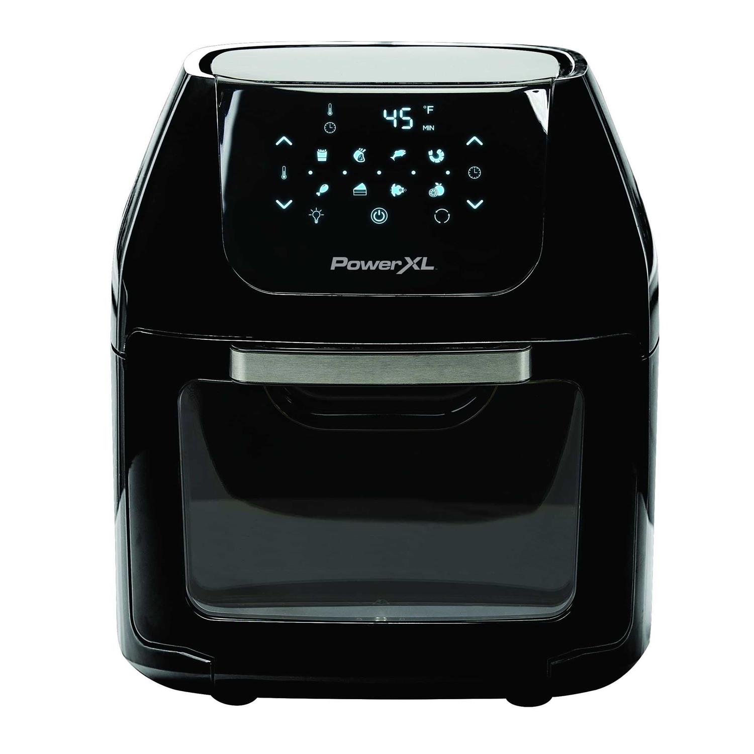 Powerxl Air Fryer Oven 10 Quart Hot Air Fryer, Rotisserie and Food Dehydrator
