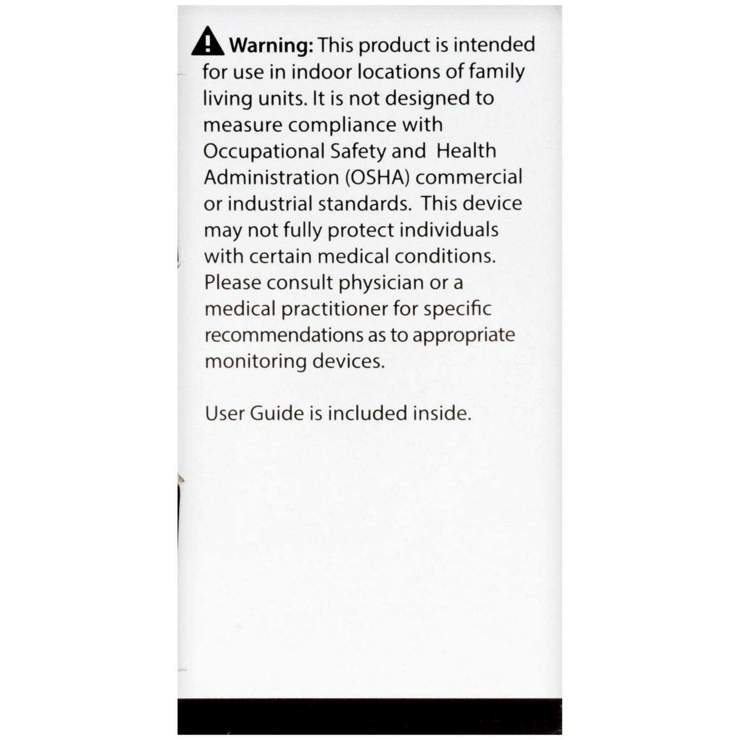 Kidde KN-COU-B Carbon Monoxide Monitor Ultra-Sensitive Battery Powered 21009942