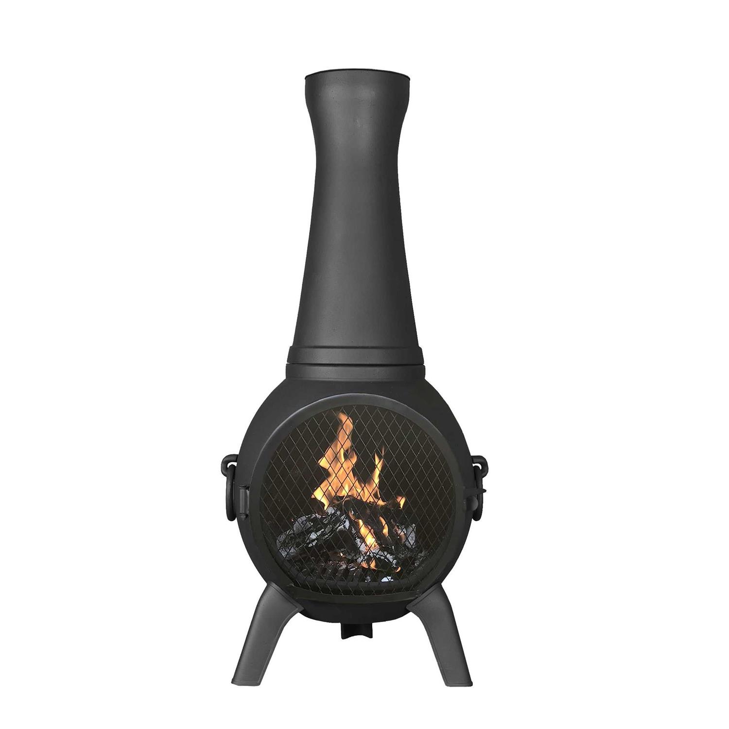The Blue Rooster Prairie Fire Chiminea Outdoor Fireplace