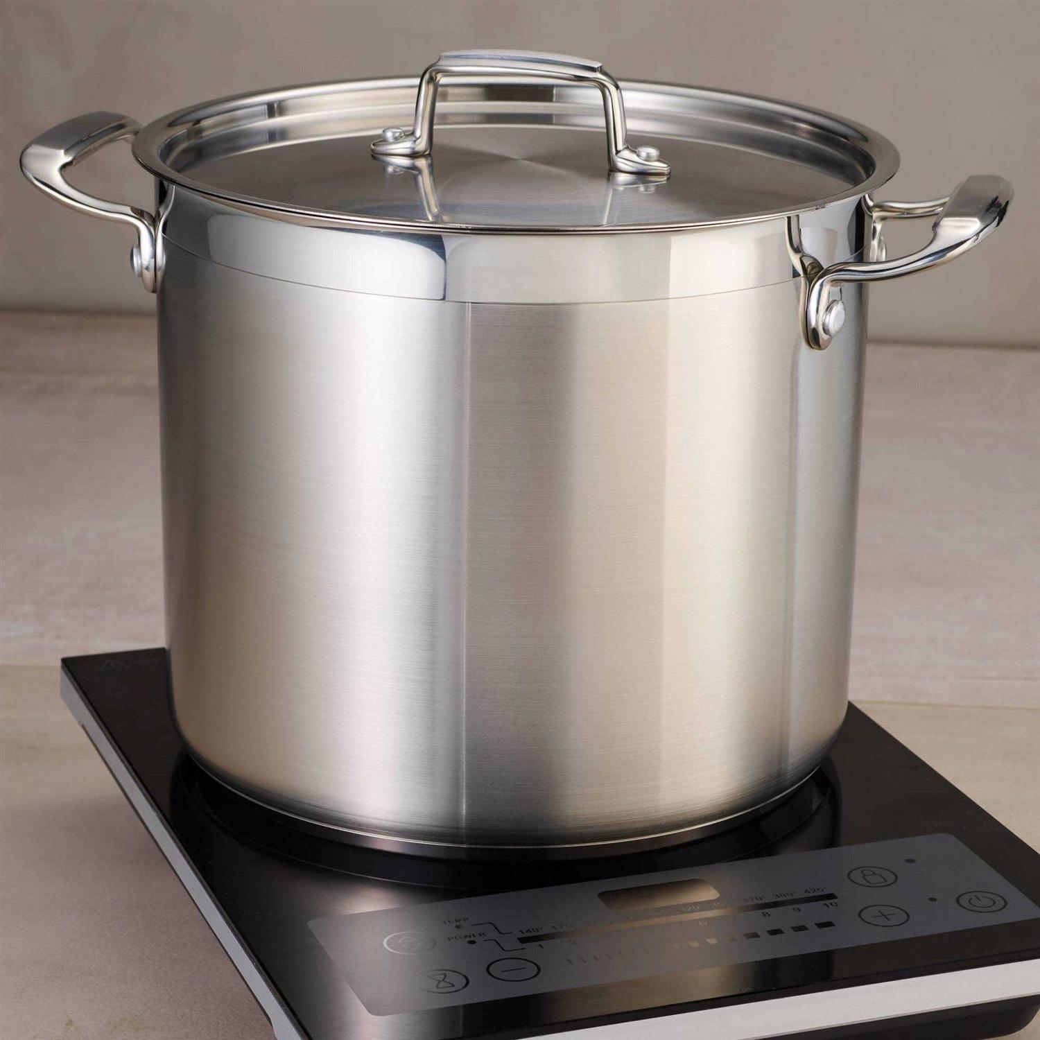 Tramontina Covered Stock Pot Gourmet Stainless Steel