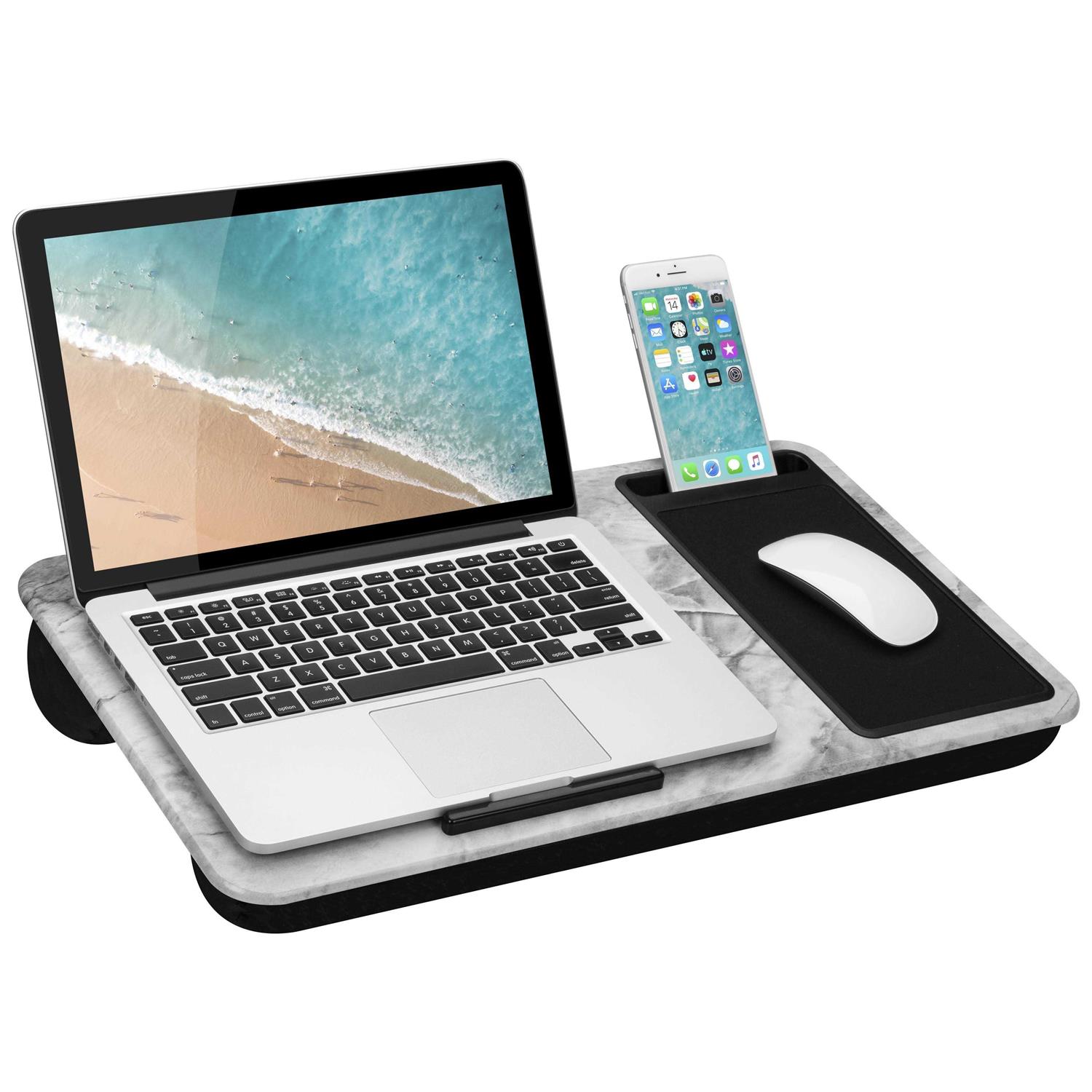 Lapgear Home Office Lap Desk with Mouse Pad and Phone Holder