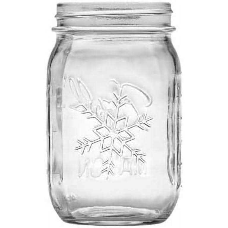 Ball Winter Collection Snowflake Pint Regular Mouth Canning Jar