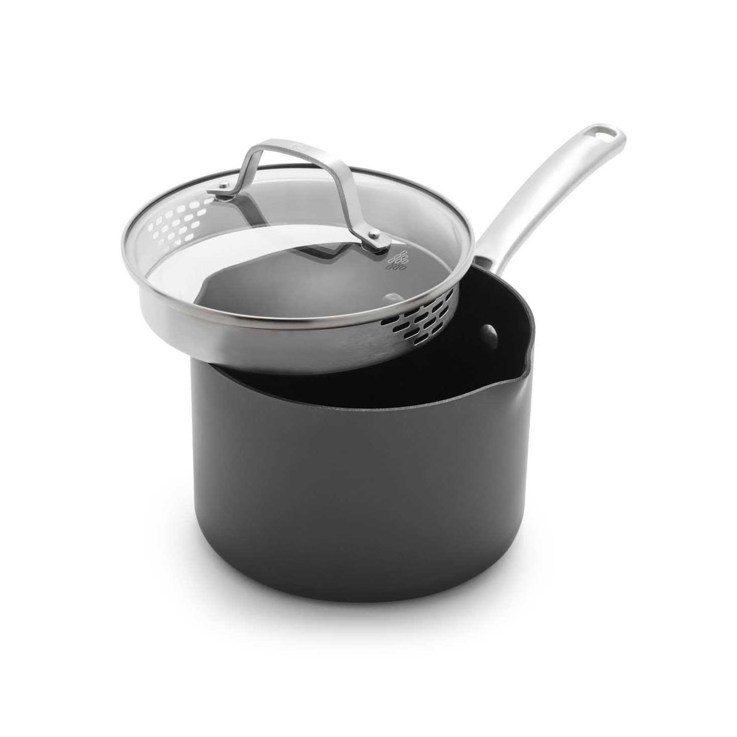 Calphalon Classic 3.5 Quart Hard Anodized Nonstick Cookware Sauce Pan with Lid