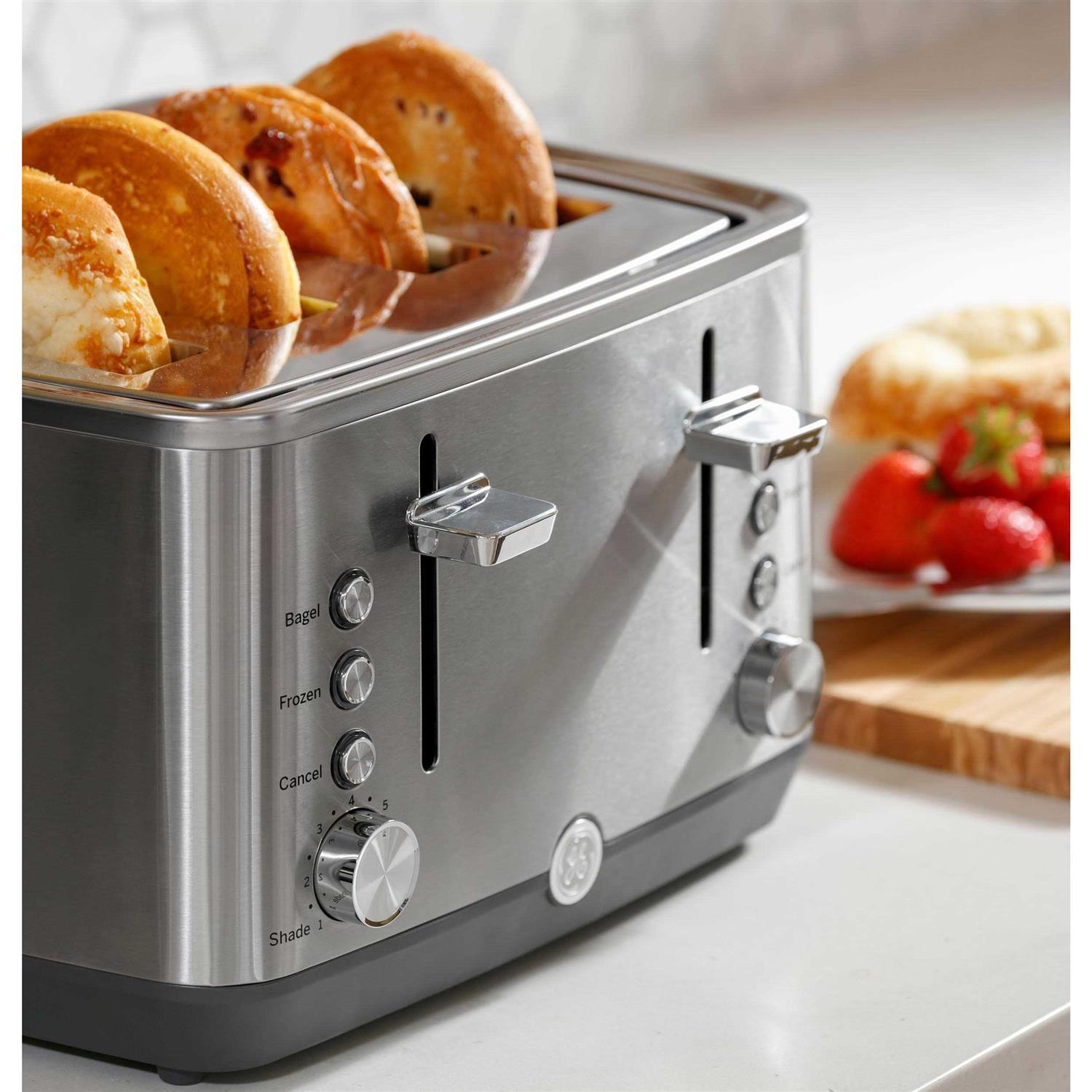 GE 4-Slice Stainless Steel Toaster