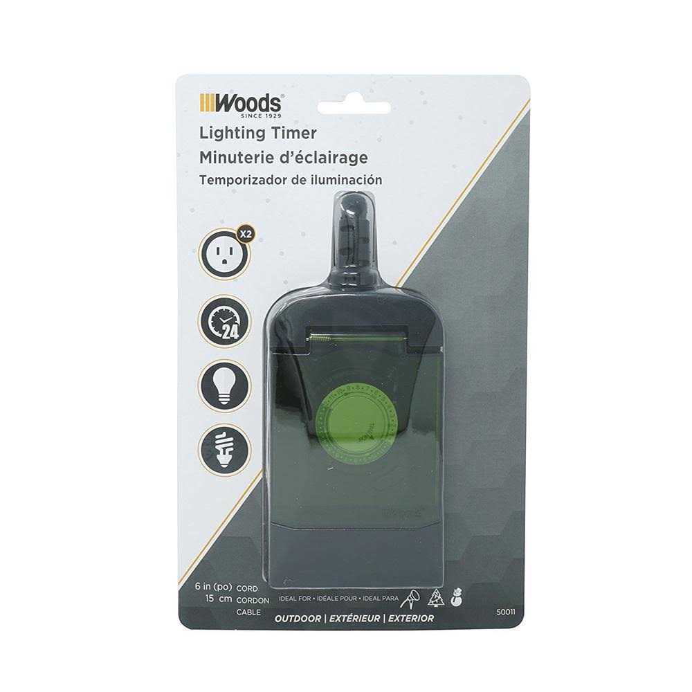 Woods Outdoor 24 Hour Mechanical Timer 50011