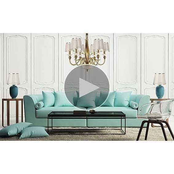 YISUN Set of 6 Crystal Chandelier Mini Lamp Shade 5.5-inch