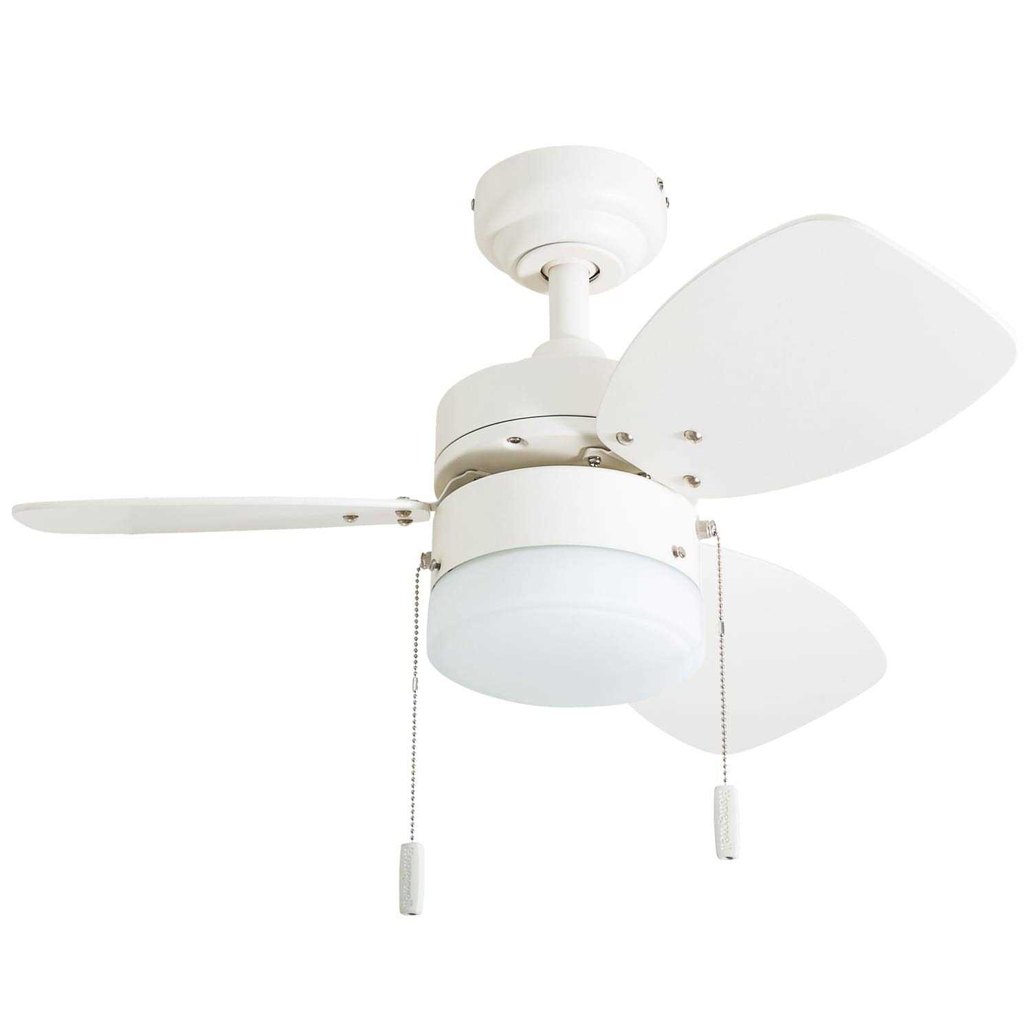 30 Honeywell Ocean Breeze White Modern Indoor LED Ceiling Fan with Light