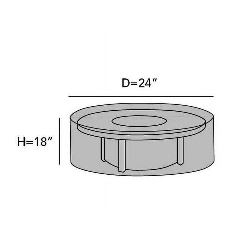 Covermates Round Fire Pit Cover Fits Up Water