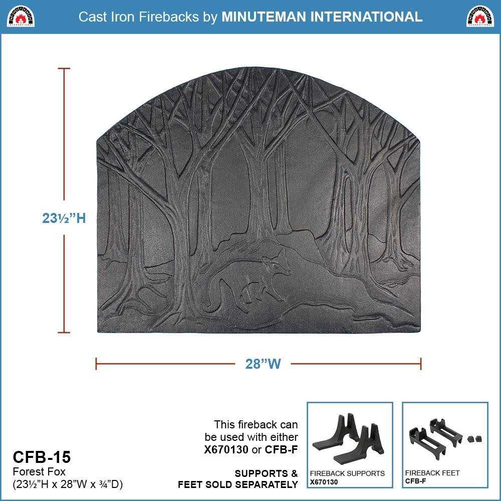 Minuteman International Cast Iron Forest Fox Fireback