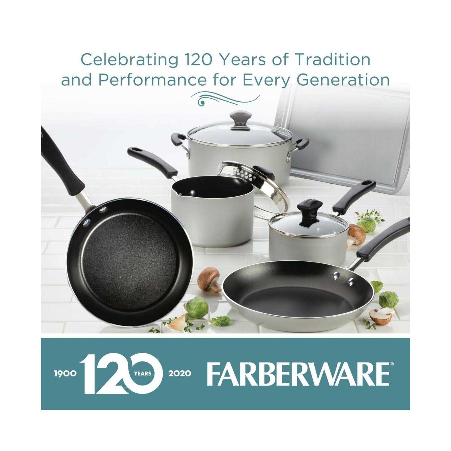 Farberware 15-Piece Cookstart Aluminum Nonstick Cookware Set