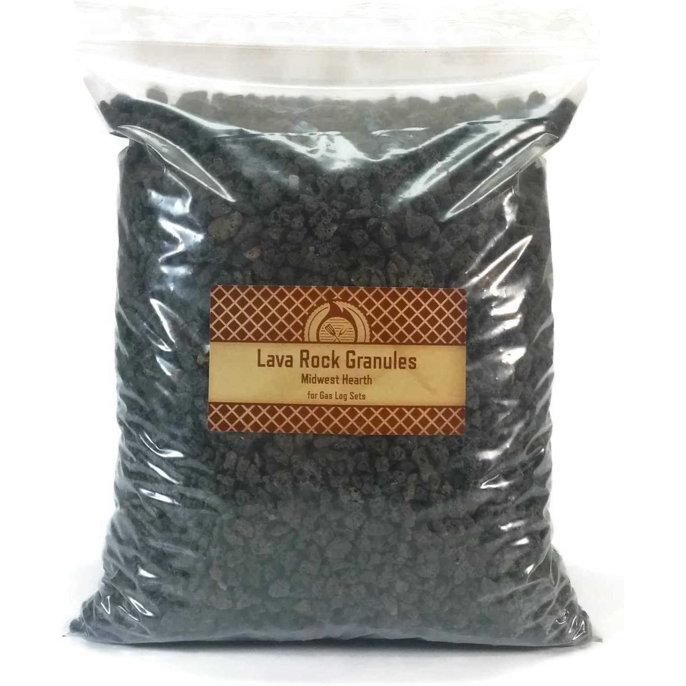 Midwest Hearth Natural Lava Rock Granules for Gas Log Sets and Fireplaces