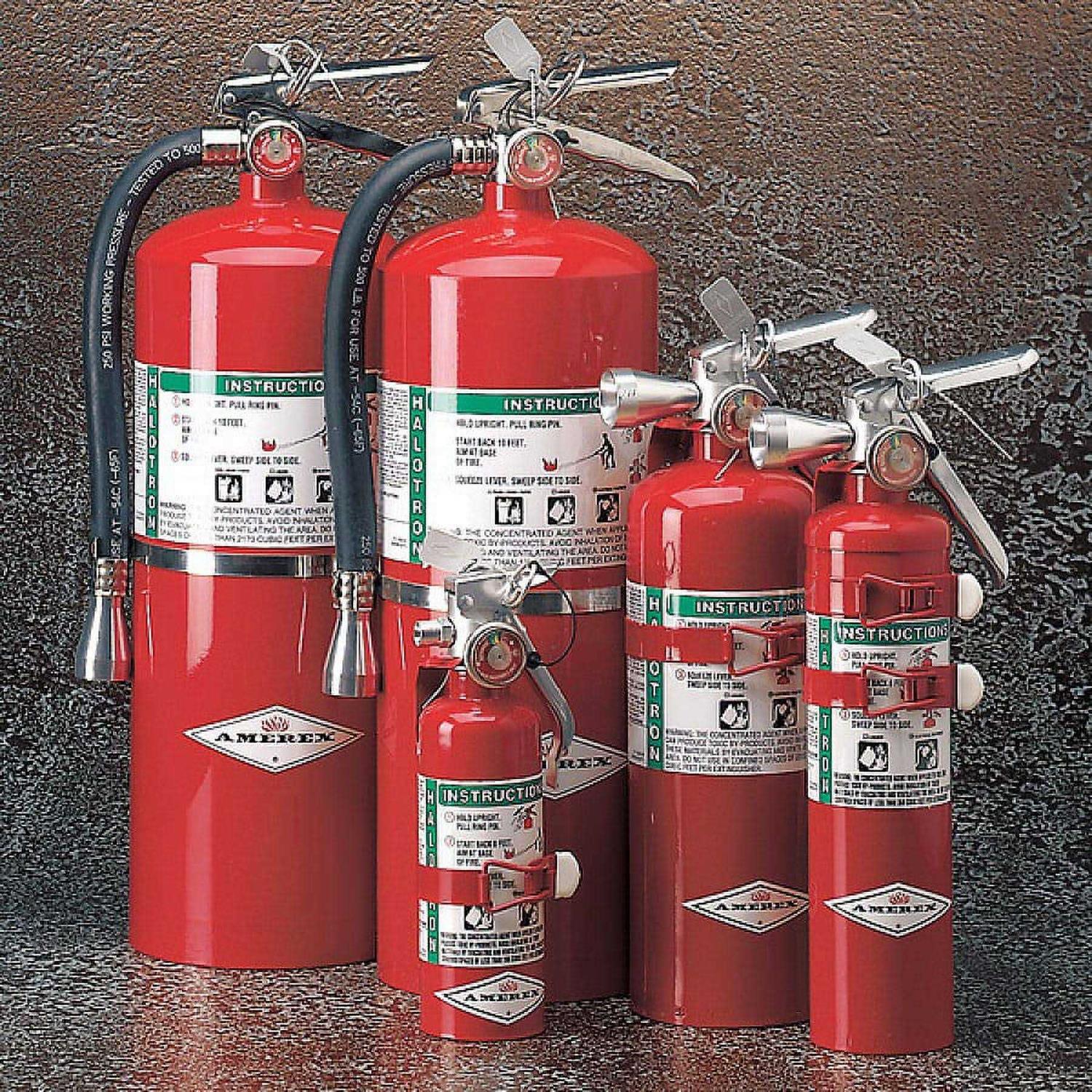 Amerex A384T Fire Extinguisher Halotron ABC 1B C