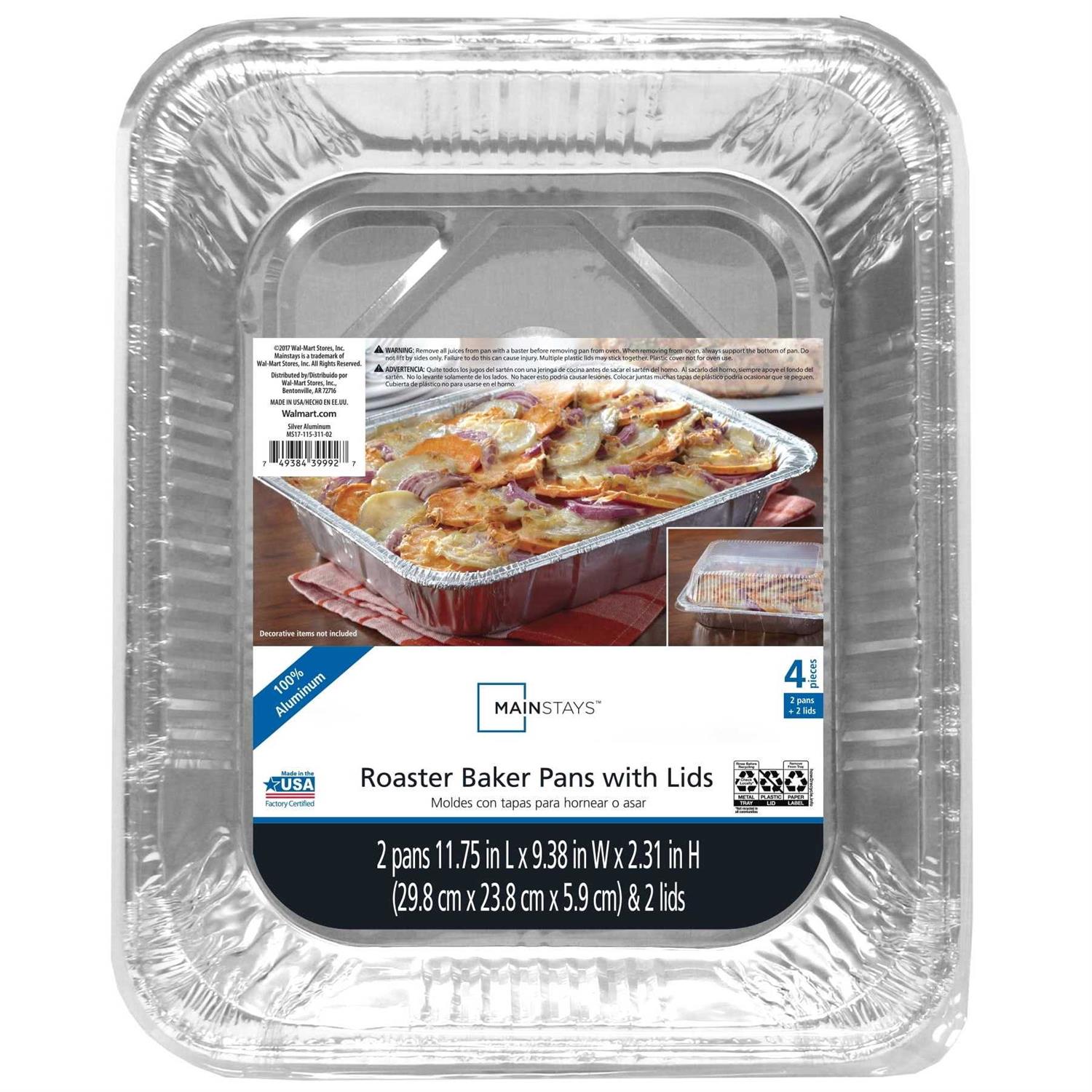 Mainstays Roaster & Baker Pans with Lid