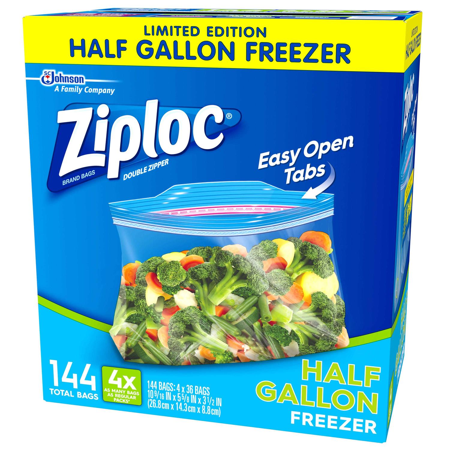 Ziploc Half Gallon Freezer Bags