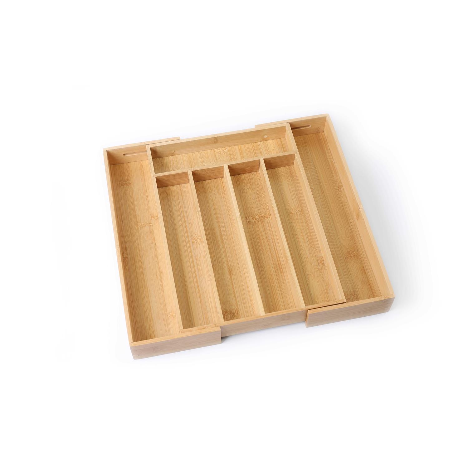 Better Homes & Gardens Natural Bamboo Expandable Silverware Organizer