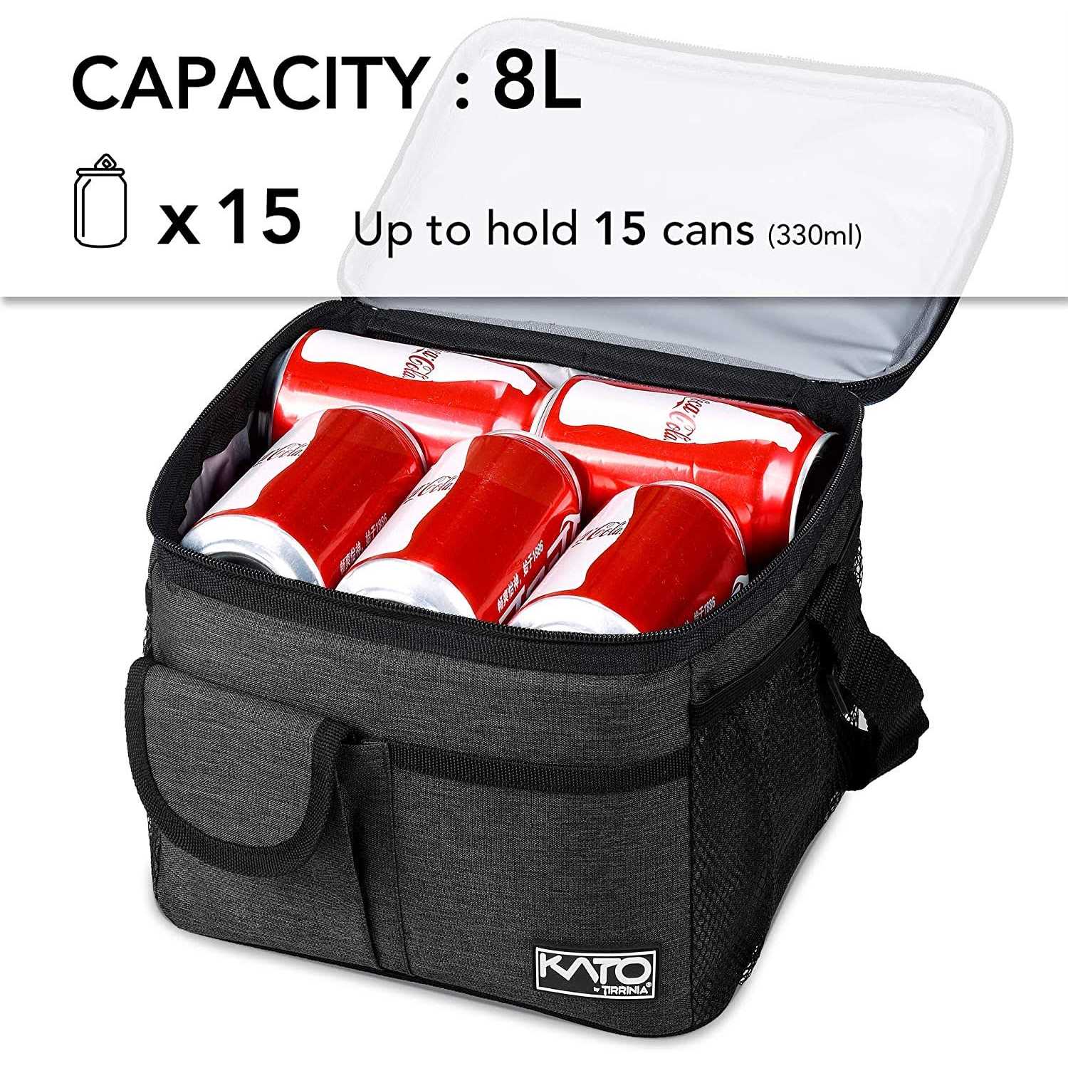 Tirrinia Insulated Lunch Bag for Women Men Leakproof Thermal Reusable Lunch Box for Adult Kids