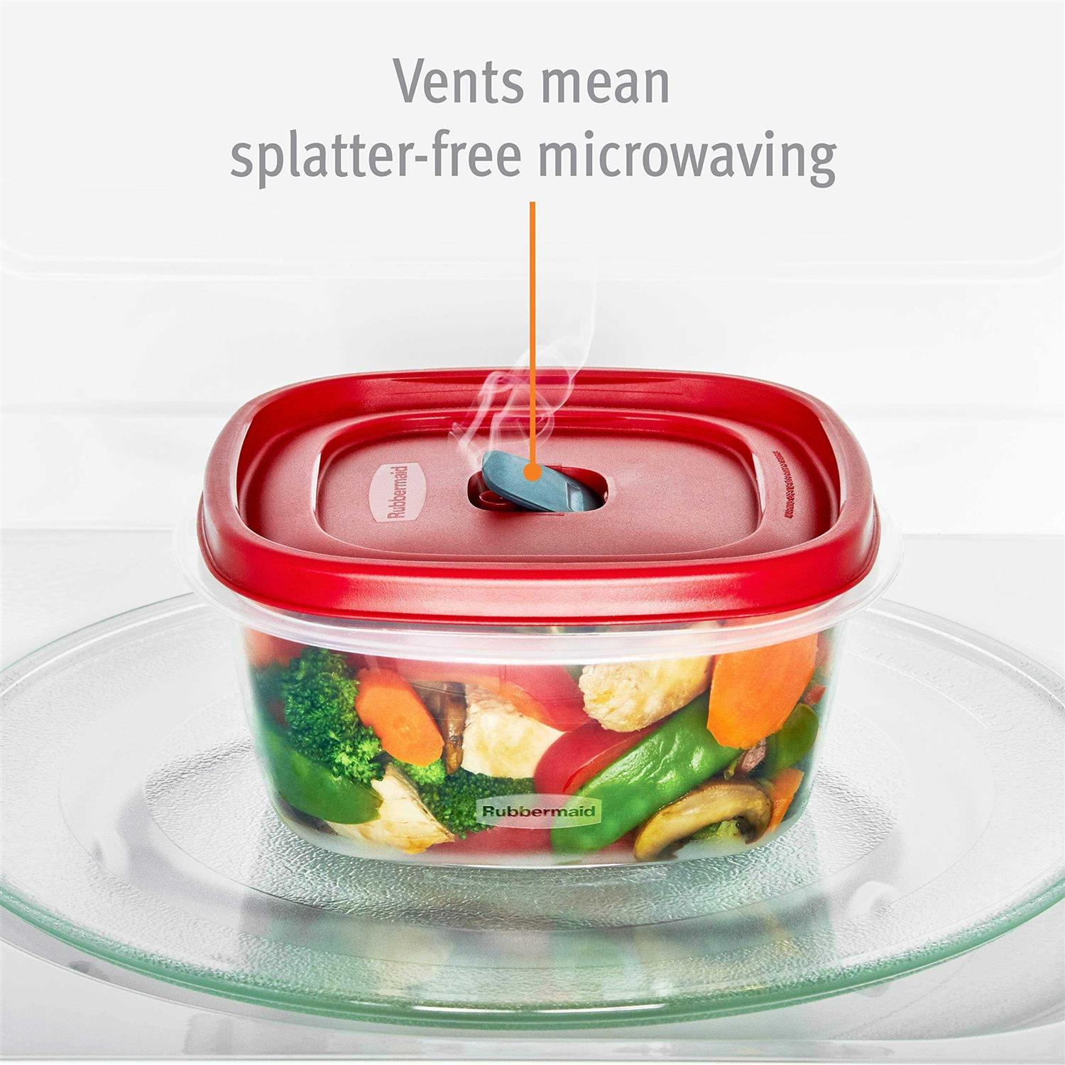 Rubbermaid Vented Lids Food Storage Containers