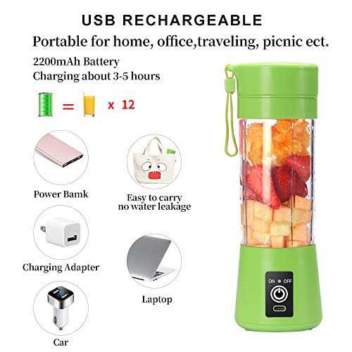 Portable Blender Cup,Electric USB Juicer Blender,Mini Blender Portable Blender For Shakes and Smoothies