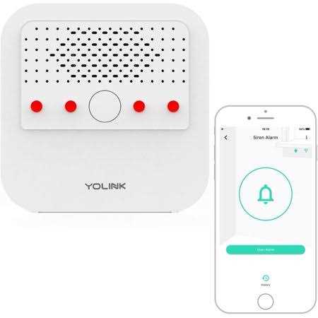 YoLink Smart Siren Alarm Loud 110 dB Wireless Alarm for Home Security/Intrusion/Burglar Alarm Kit