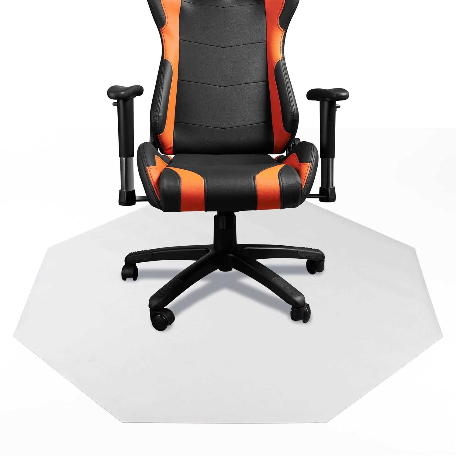 DESKU Hard Floor Octagon Gaming Chair Mat 46x49in