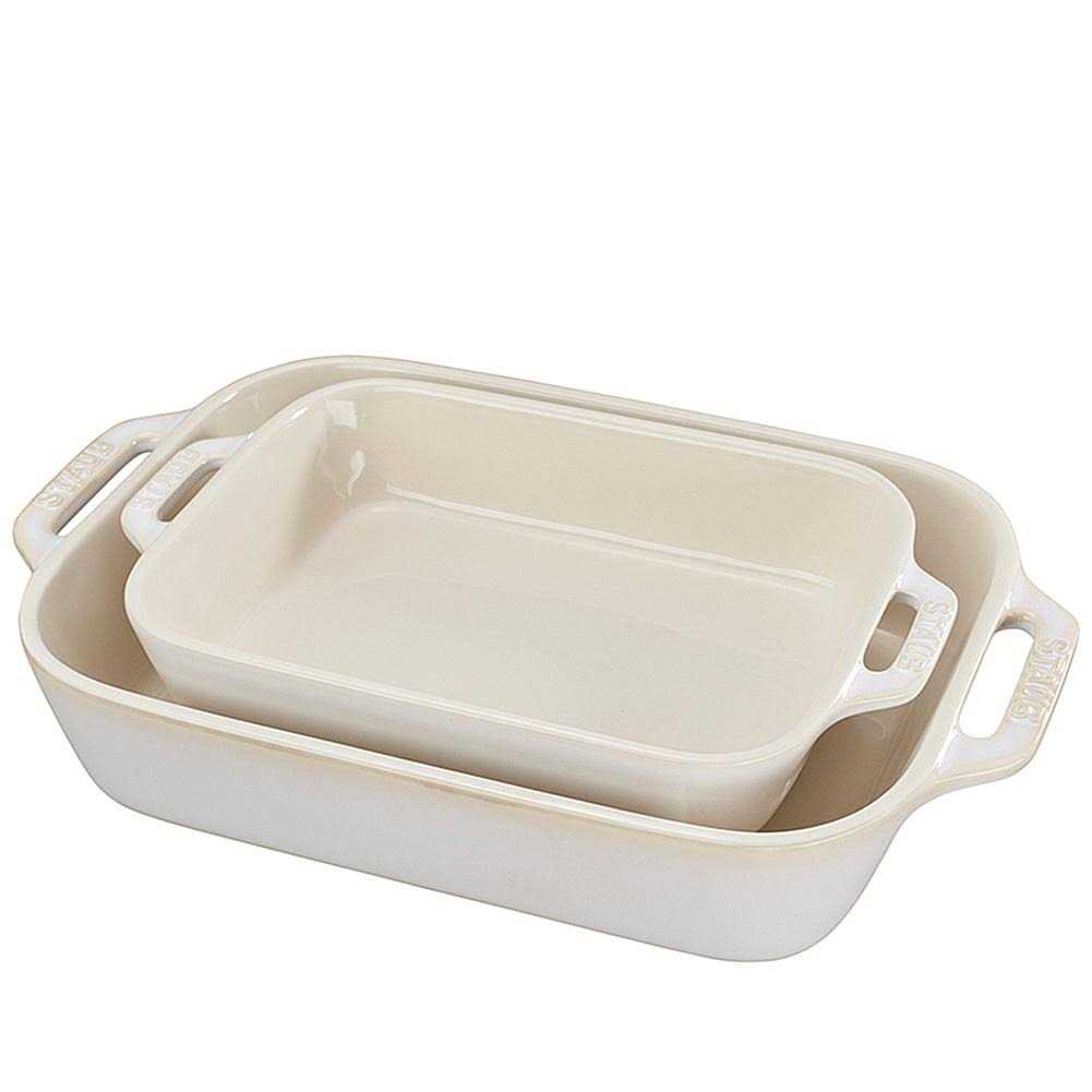 Staub Ceramic Rectangular Baking Dish 2-Piece Set