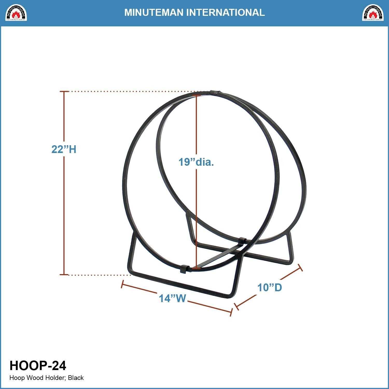 Minuteman International Wrought Iron Wood Hoop