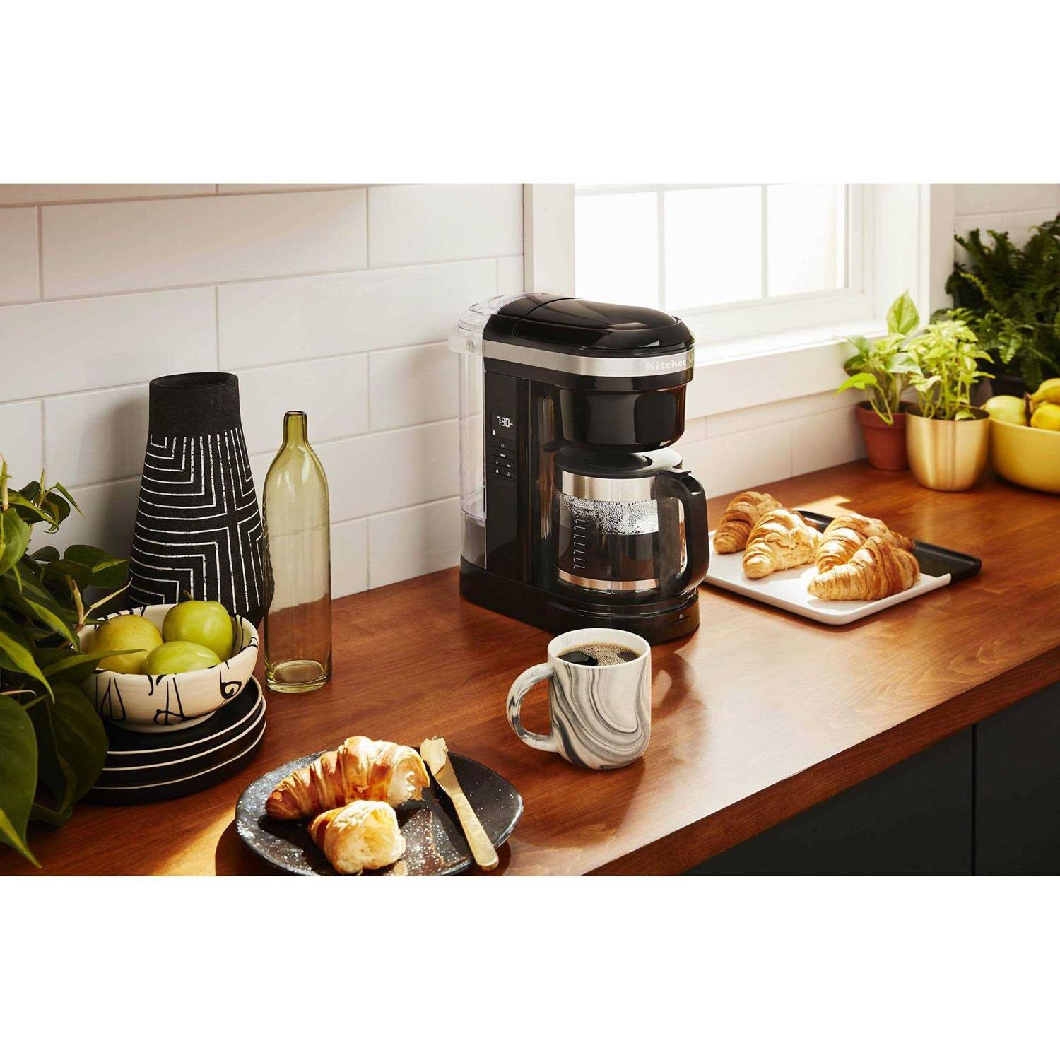 KitchenAid 12 Cup Drip Coffee Maker with Spiral Showerhead