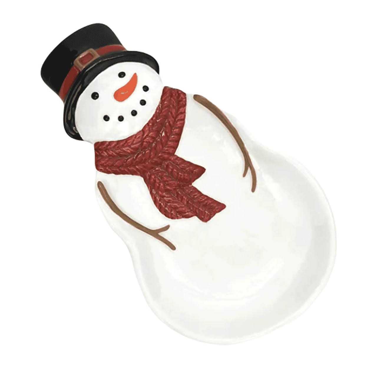 St. Nicholas Square Yuletide Snowman Spoon Rest