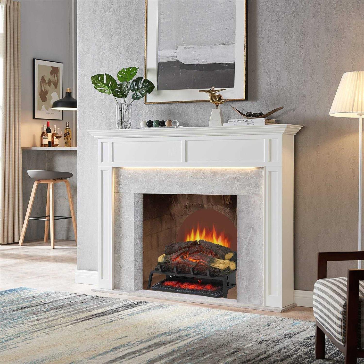 LegendFlame Nora 25 Inches Free Standing Electric Fireplace Log Set