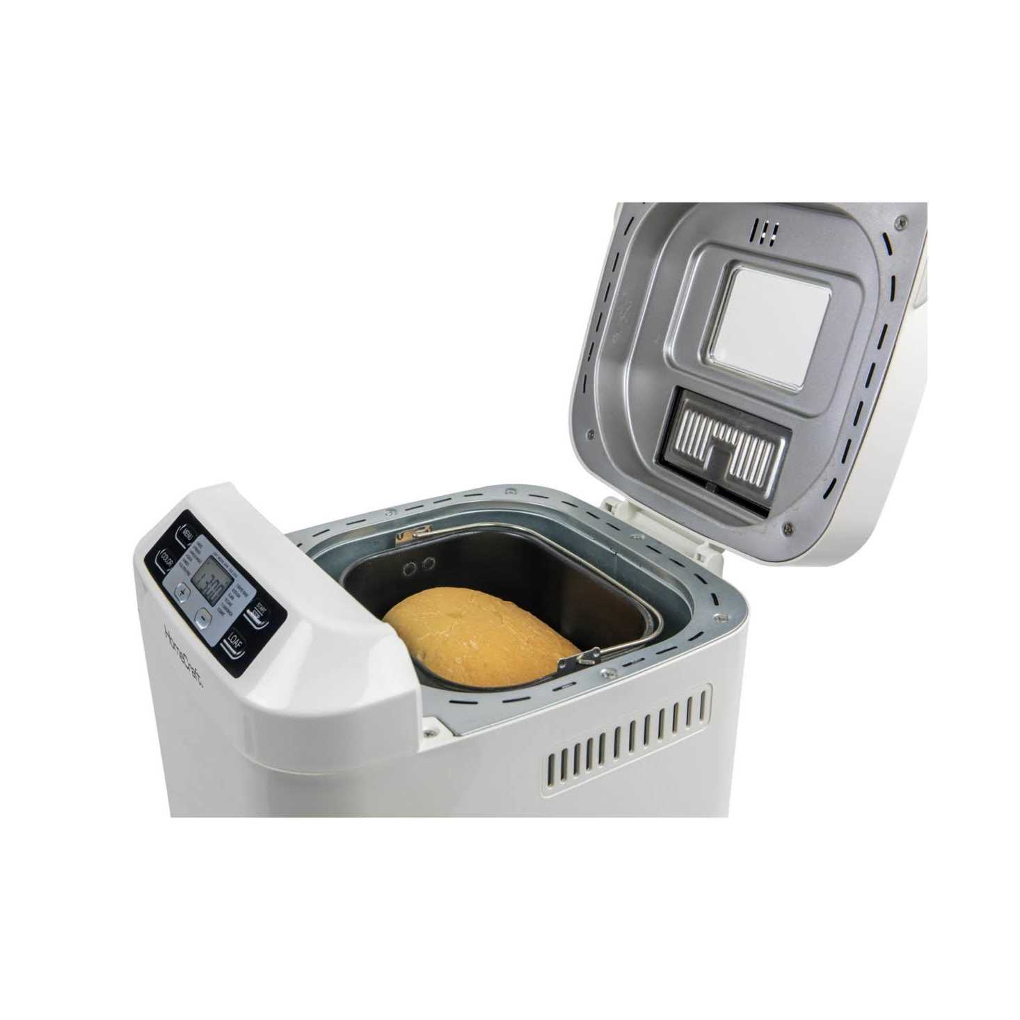 HomeCraft Hcpbmad2wh Bread Maker with Auto Fruit Nut Dispenser Makes 2 Lb. Loaf