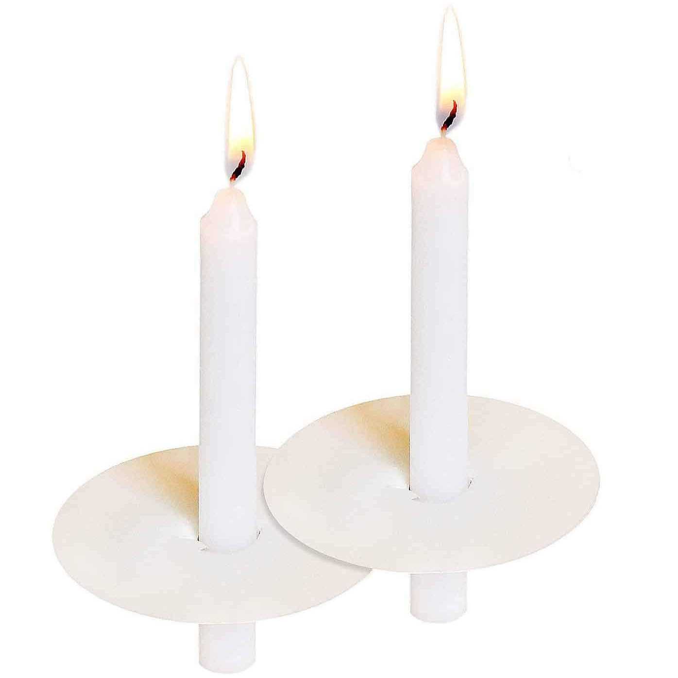 200 Church Candles with Drip Protectors for Devotional Candlelight Vigil Service Box of 200 Candles