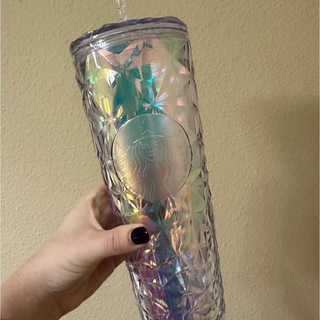 Starbucks Dining Starbucks Holiday 2023 Iridescent Winter White Venti Cold Cup Tumbler