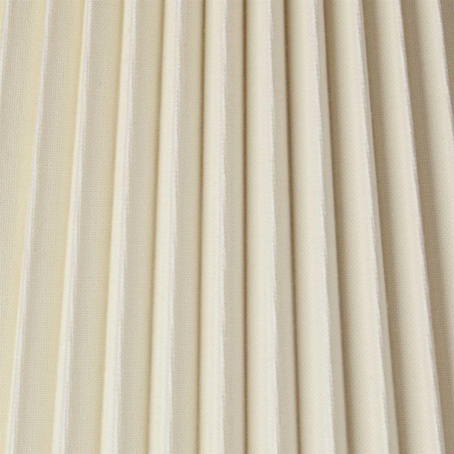 Springcrest Ivory Linen Knife Pleat Medium Lamp Shade 9 Top x 14.5 Bottom x 10 High Replacement with Harp and Finial