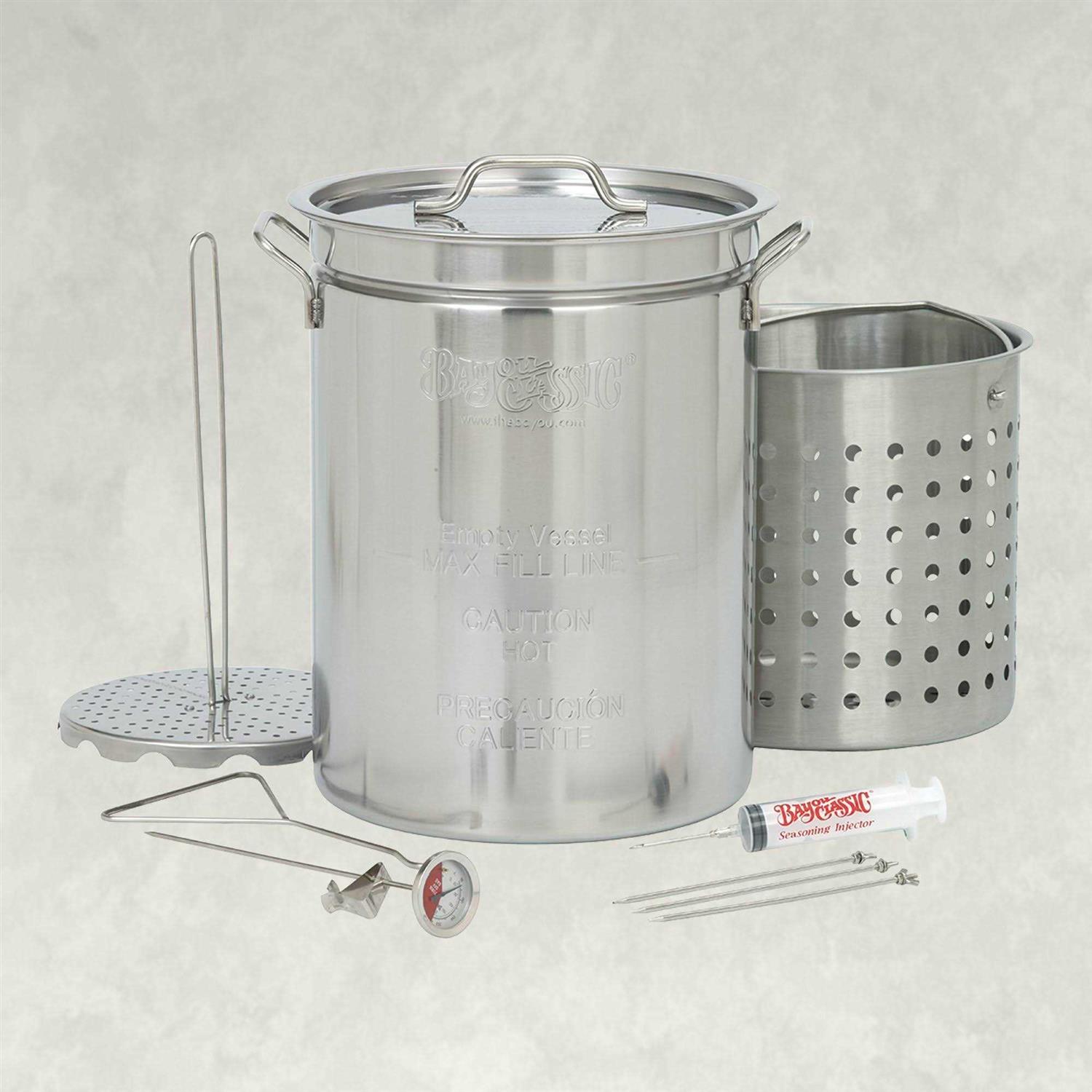 Bayou Classic 32 Quart Stainless Steel Turkey Fryer 1118