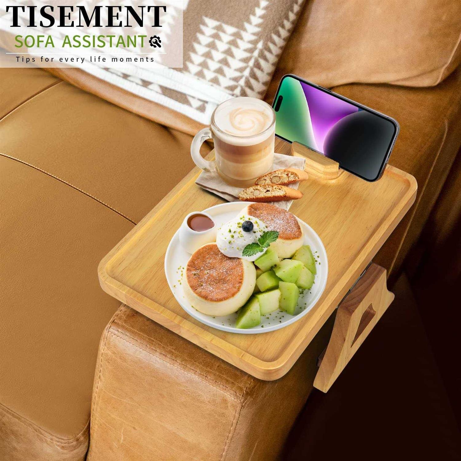 TISEMENT Couch Tray for Wide Sofa