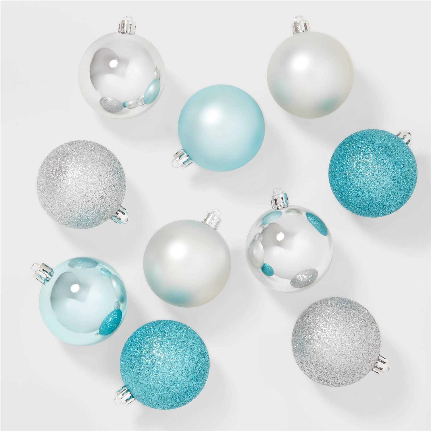 Wondershop 50ct Shatter-Resistant Round Christmas Tree Ornament Set