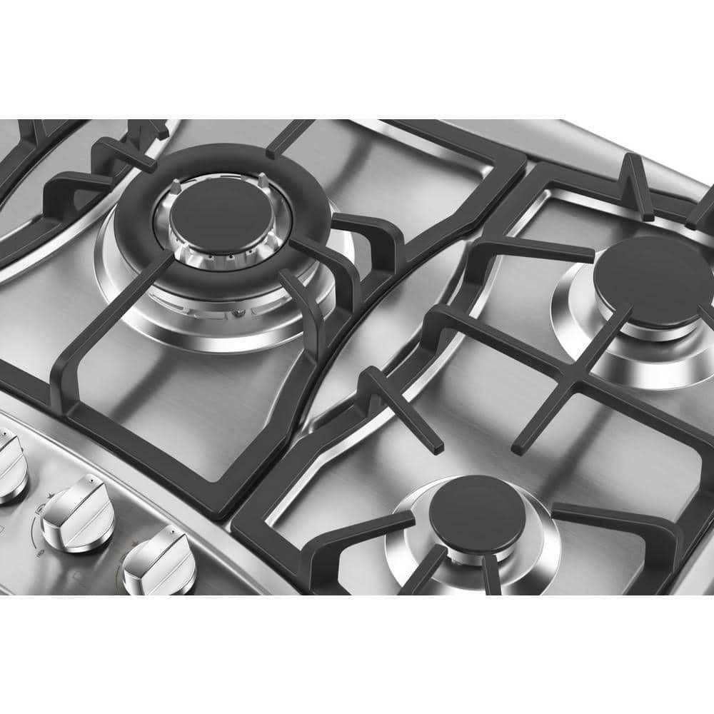 Empava Built-in 30 in. Gas Cooktop in Stainless Steel
