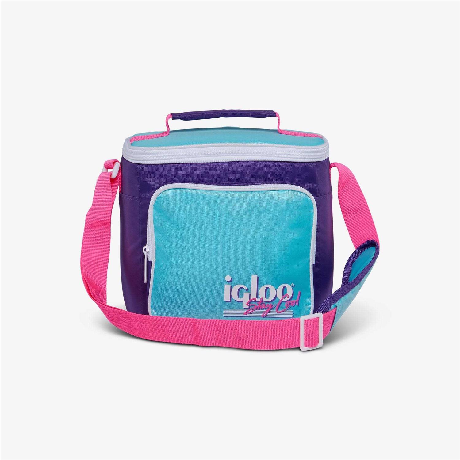 Igloo 90s Retro Collection Square Neon Lunch Box Cooler Bag