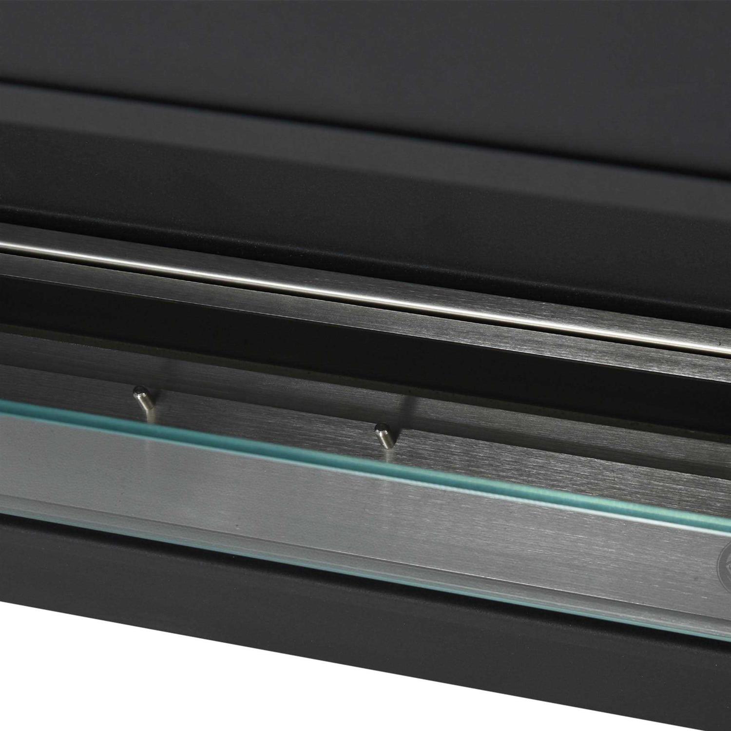 HOMCOM Ethanol Fireplace Wall-Mounted 0.73 Gal Stainless Steel Max 323 Sq. Ft