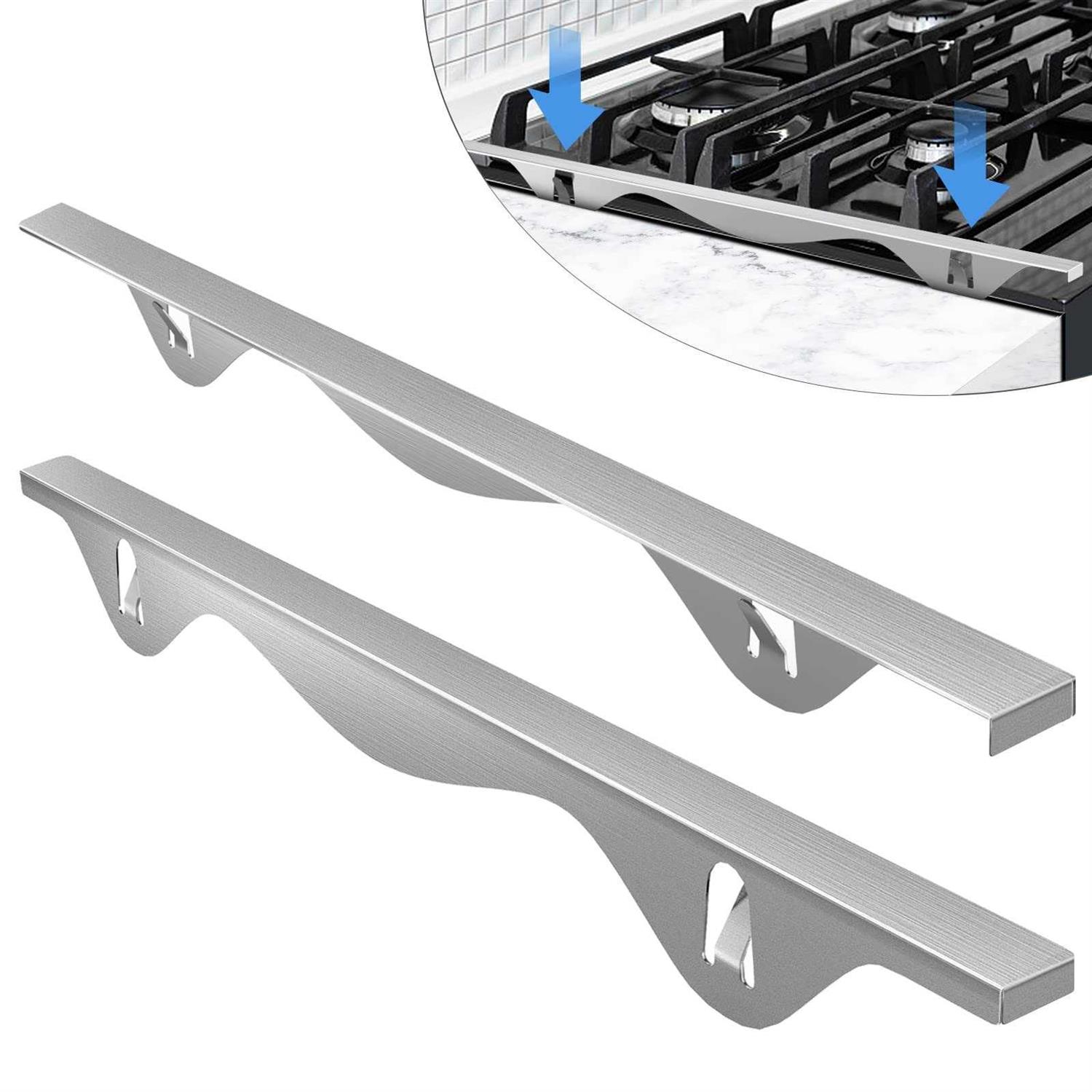Tonhui Stainless Steel Stove Gap Covers Kitchen Stove Counter Gap Filler