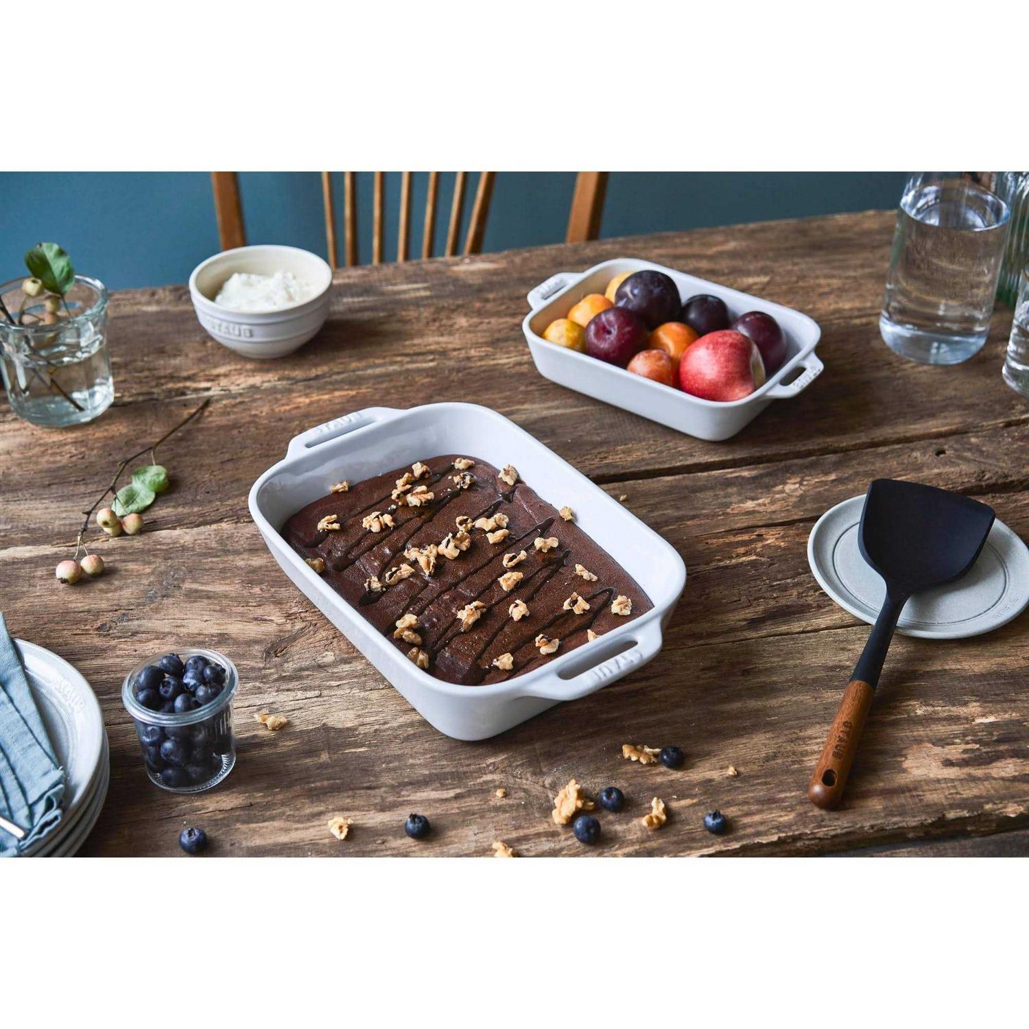Staub Ceramic Rectangular Baking Dish 2-Piece Set