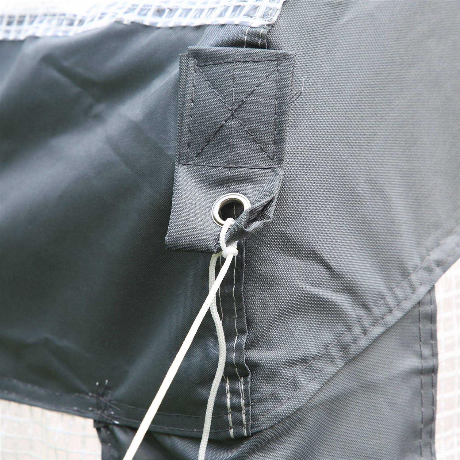 Outsunny 12′ x 7′ Walk-in Garden Greenhouse Outdoor Hot House w/ Roll Up Door