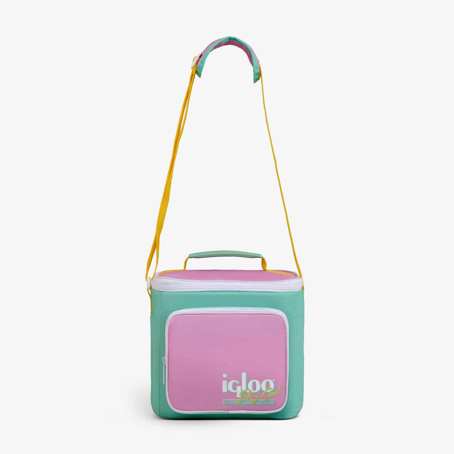 Igloo 90s Retro Collection Square Neon Lunch Box Cooler Bag