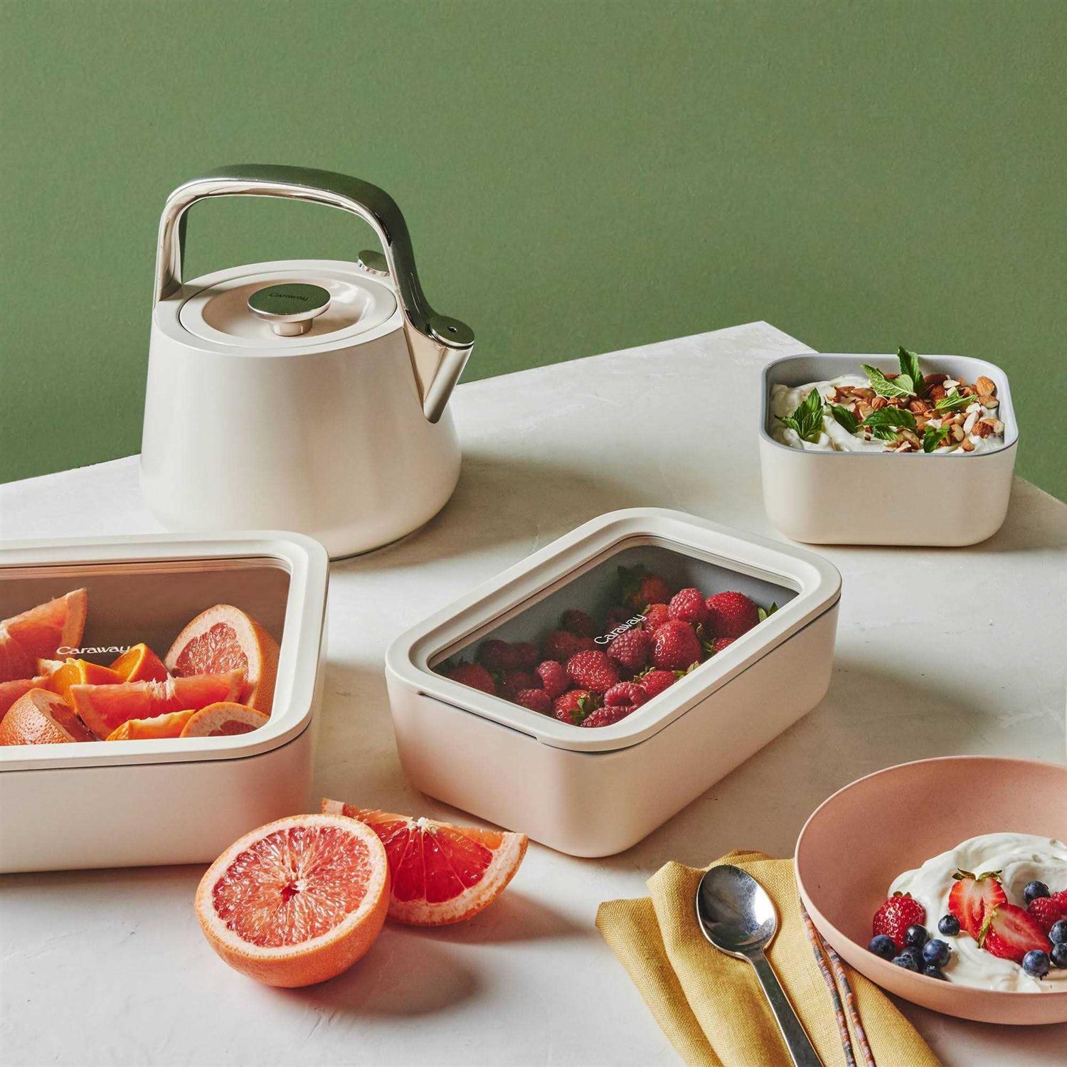 Caraway 14 Piece Glass Food Storage Set