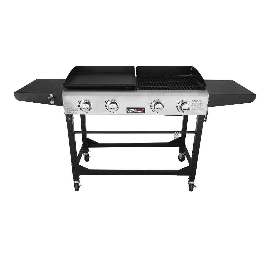 Royal Gourmet Portable Propane Gas Grill and Griddle Combo GD401