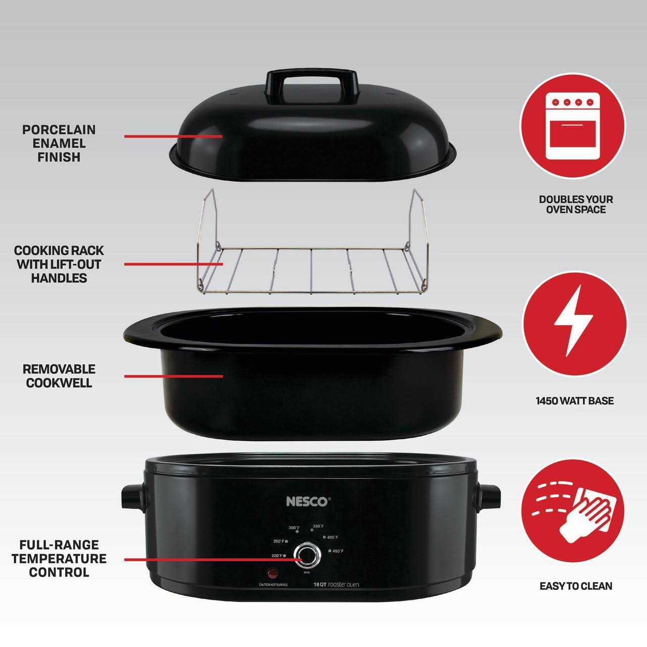 Nesco 18 qt Red Roaster Oven