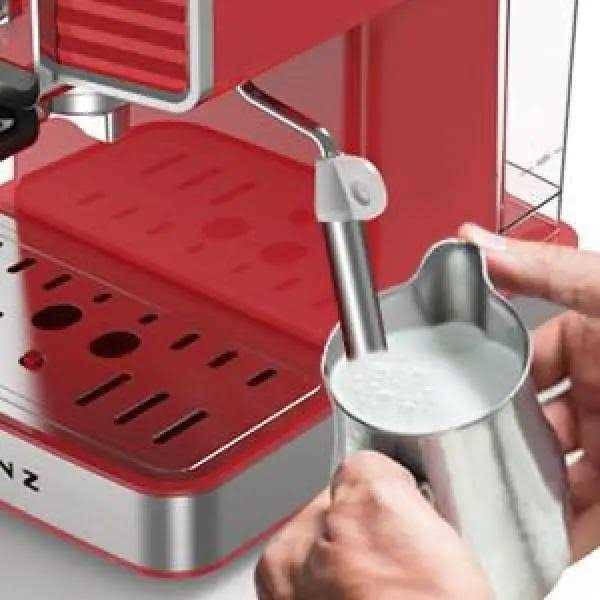 Retro Red 2-Cup Galanz Espresso Machine