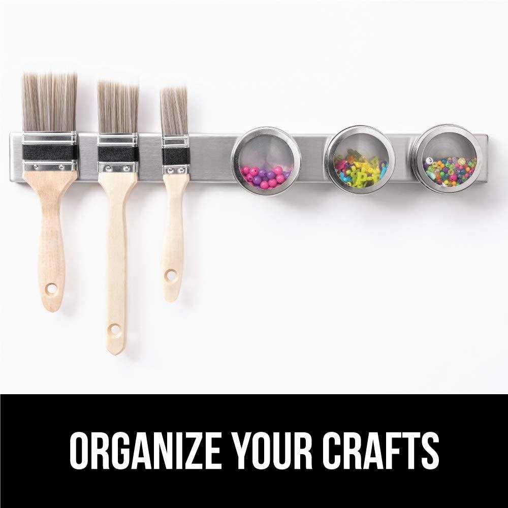 Gorilla Grip Stainless Steel Magnetic Knife Strip 16 Inch Holder Heavy Duty