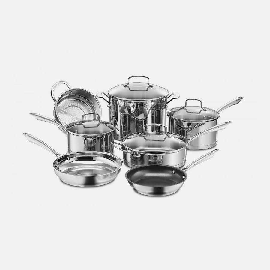Cuisinart Professional Series Stainless 11-Piece Cookware Set