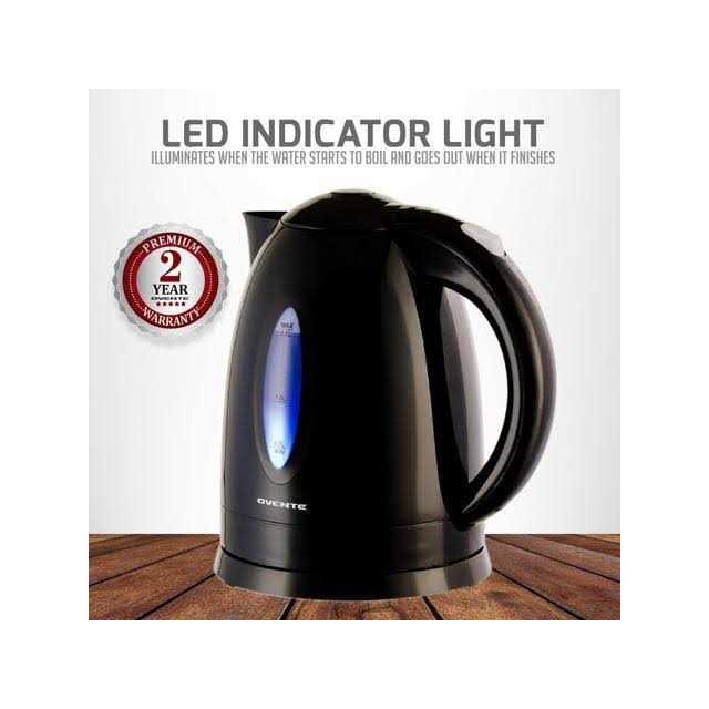 Ovente KP72B 1.7 Liter Electric Hot Water Kettle